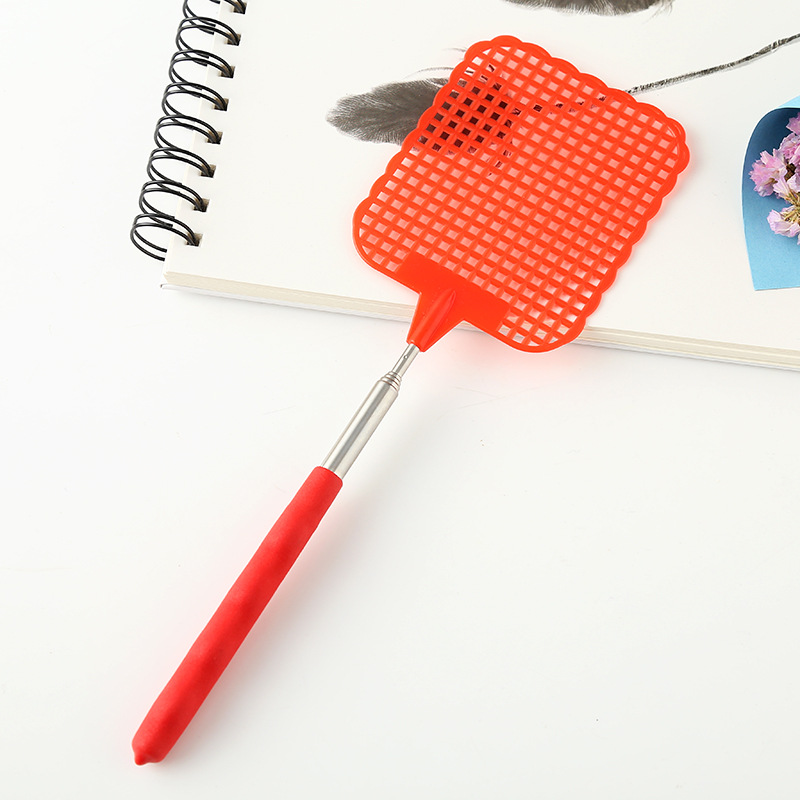 Adjustable Long Handle Plastic Fly Swatter For Home Durable Insect Killer Tool 3