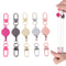 Sporty Retractable Keychain With Anti Theft Design Easy To Pull Durable Elastic Key Ring 0