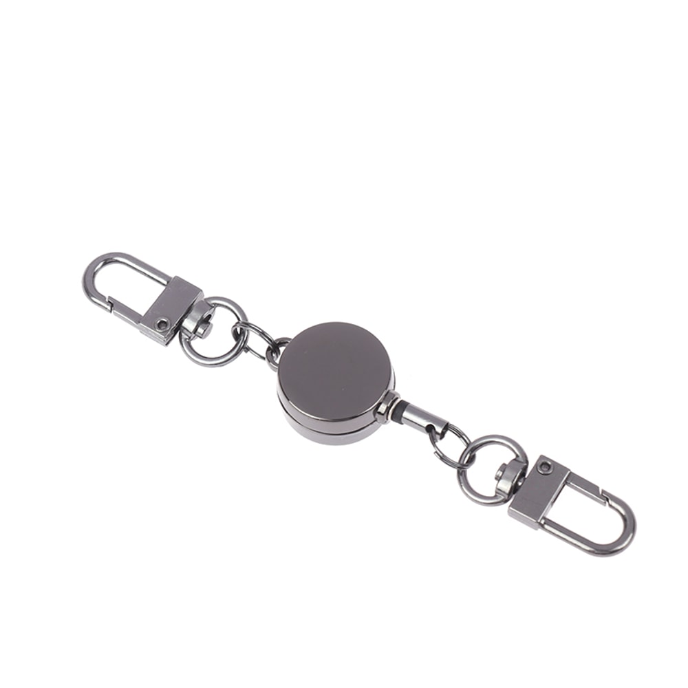 Sporty Retractable Keychain With Anti Theft Design Easy To Pull Durable Elastic Key Ring 8