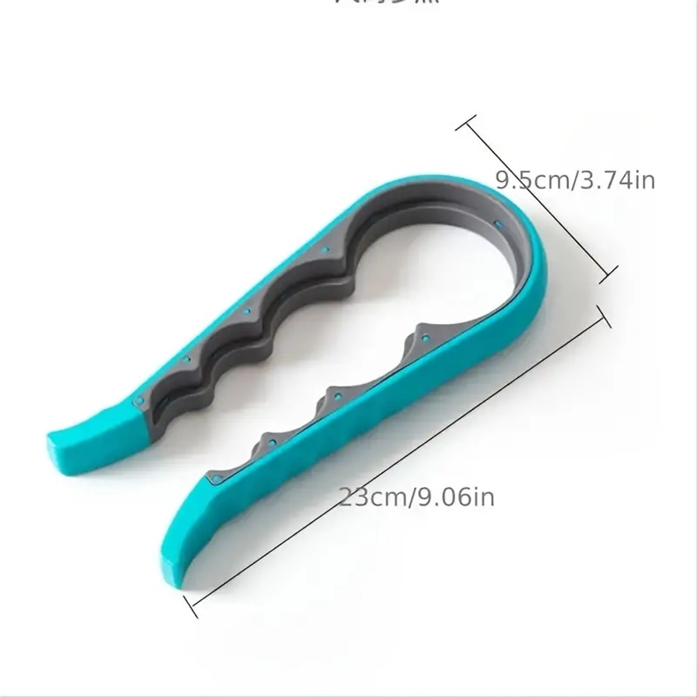 Ergonomic Jar Lid Opener for Arthritic and Weak Hands Easy Grip Can & Bottle Opener