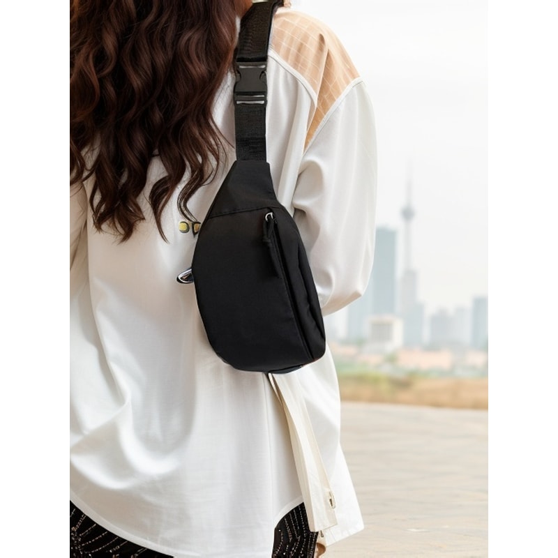 Mens And Womens Versatile Waist Bag Large Capacity Fashionable Outdoor Sports Chest Bag For Fitness 0