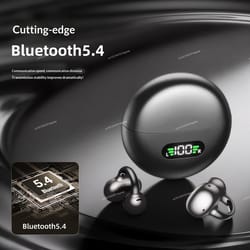 premium bluetooth clip on wireless earphones with mic long battery life sports headphones