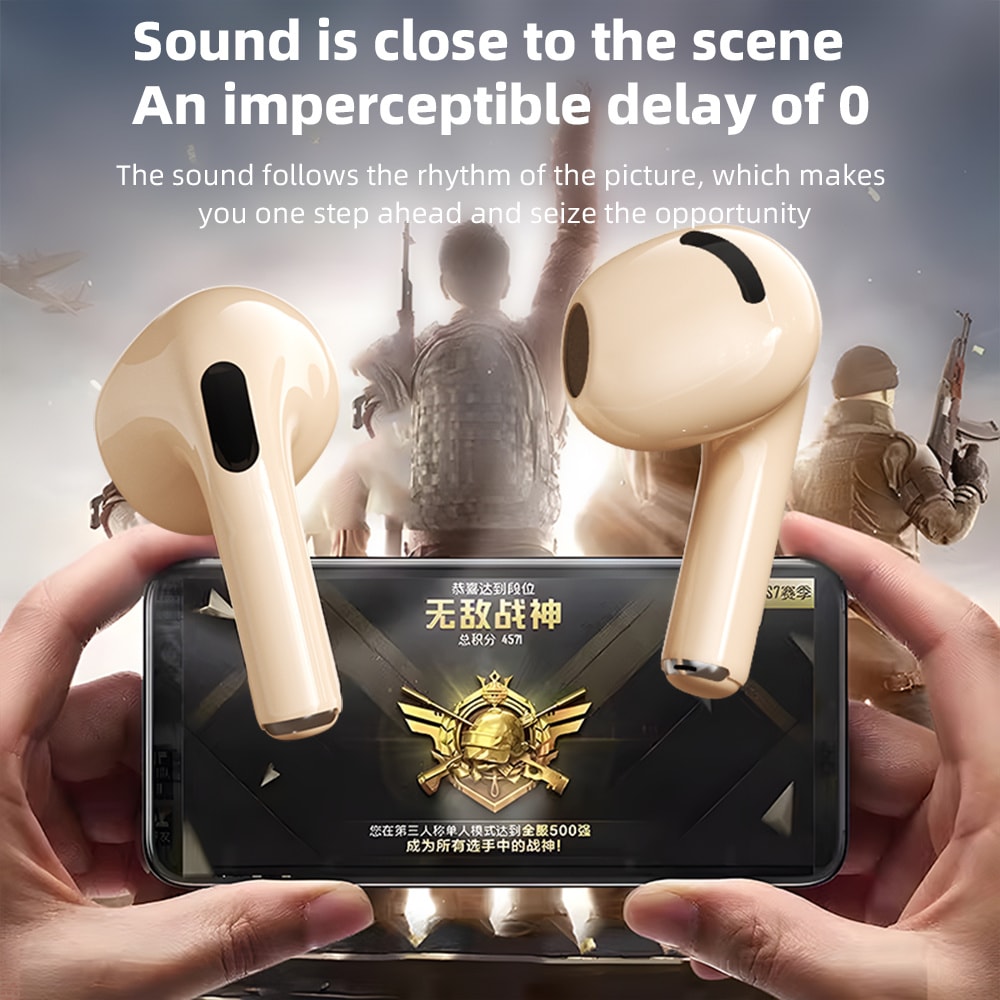 High Performance Wireless Bluetooth Gaming Earphones with Mic Bass Audio and HiFi Stereo Sound