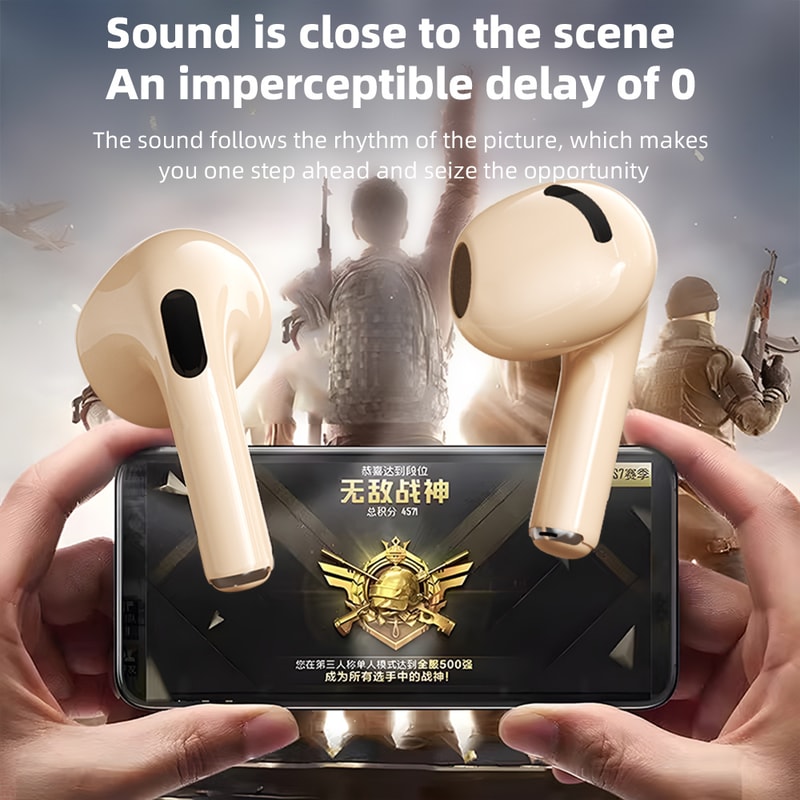 High Performance Wireless Bluetooth Gaming Earphones with Mic Bass Audio and HiFi Stereo Sound