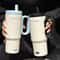 Stainless Steel Insulated Travel Mug With Straw Handle Vacuum Sealed Water Bottle For Ice Coffee 1