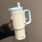 Stainless Steel Insulated Travel Mug With Straw Handle Vacuum Sealed Water Bottle For Ice Coffee 7