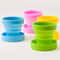 Collapsible Silicone Travel Cup With Lid Portable Telescopic Folding Water Cup For Outdoors 2