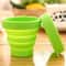Collapsible Silicone Travel Cup With Lid Portable Telescopic Folding Water Cup For Outdoors 6