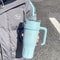 Large Capacity Stainless Steel Water Cup for Vehicles and Office Use with Straw Ice Dispenser Design