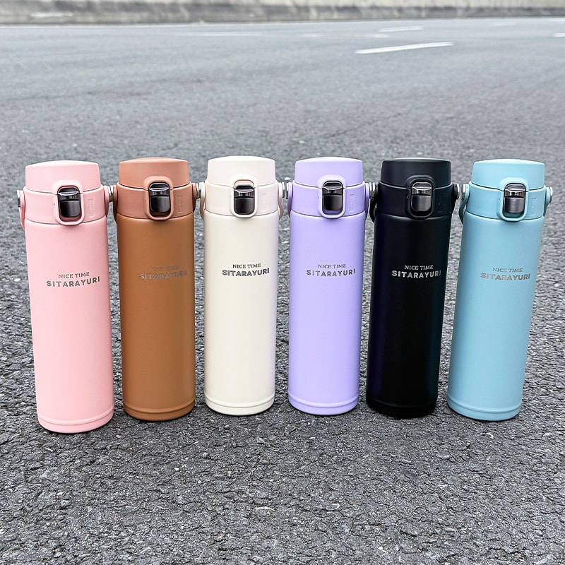Stainless Steel Insulated Sports Bottle with Pop Up Direct Drink Feature and Wide Handle for Outdoor Activities