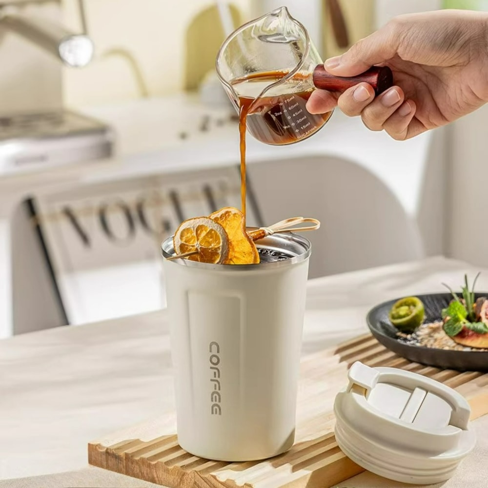 Large Capacity Insulated Stainless Steel Thermos Cup Portable Double layer Tumbler with Lid for Hot & Cold Drinks