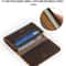 Vintage Cowhide Leather Coin Purse Headphone Holder Portable Storage Wallet For Data Cable Earphon 4