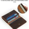 Vintage Cowhide Leather Coin Purse Headphone Holder Portable Storage Wallet For Data Cable Earphon 4