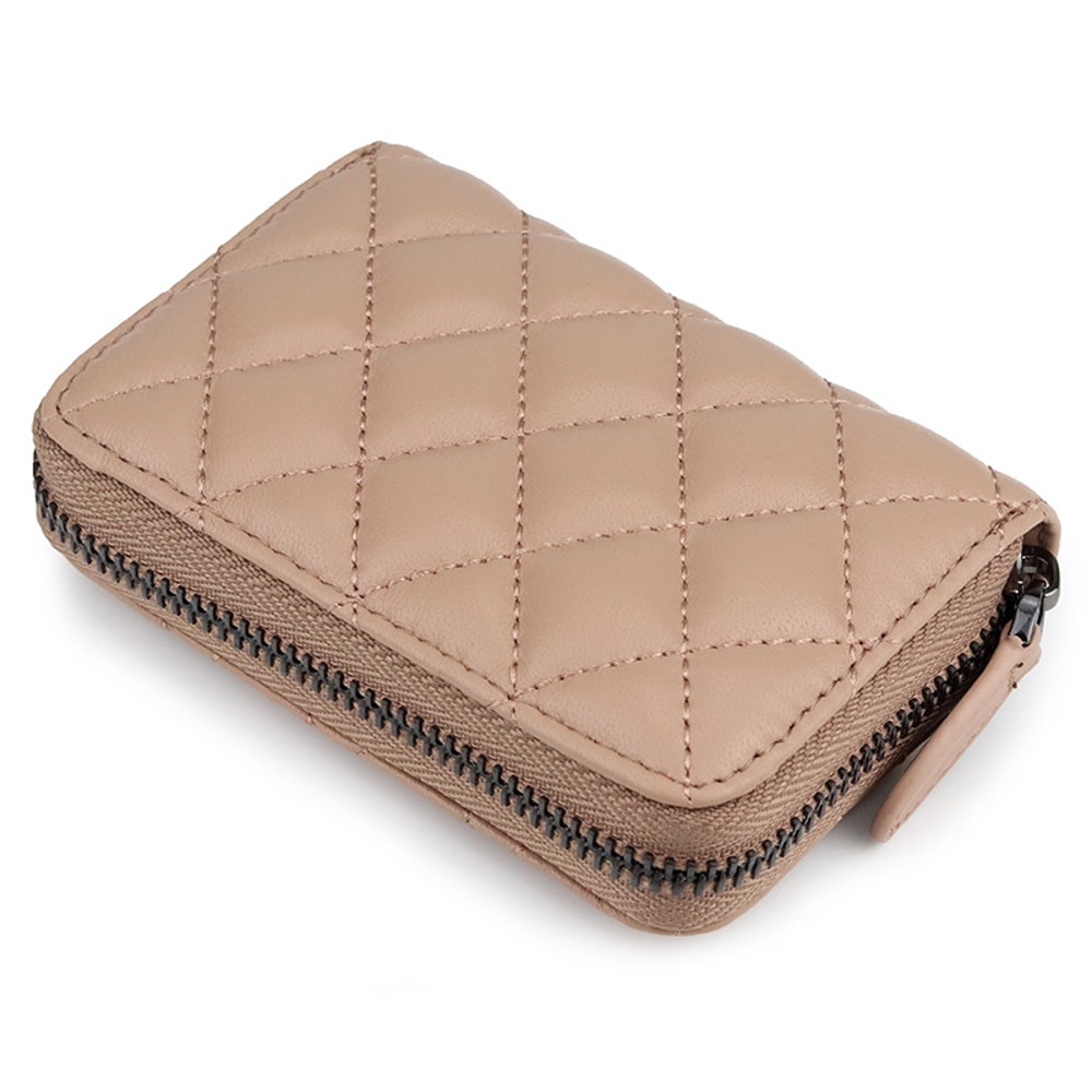 Genuine Leather Mini Coin Purse Compact Sheepskin Zipper Wallet For Women 8