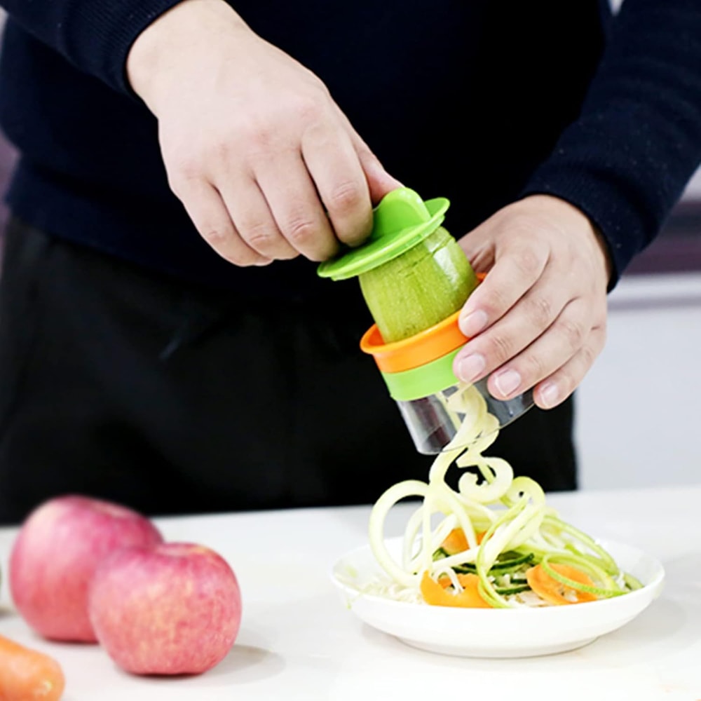 Handheld Vegetable Spiralizer & Zucchini Noodle Maker for Healthy Meals