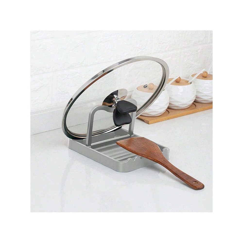 Multifunctional Pot Lid Holder and Silicone Utensil Rest with Drip Pad