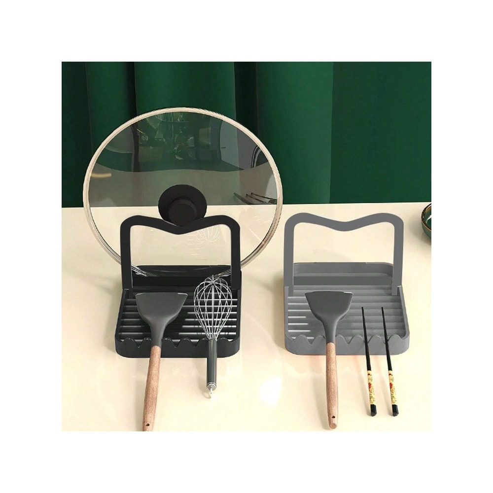 Multifunctional Pot Lid Holder and Silicone Utensil Rest with Drip Pad