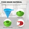 Silicone Collapsible Funnel Set Foldable Funnel for Canning Jars and Bottles
