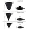Silicone Collapsible Funnel Set Foldable Funnel for Canning Jars and Bottles