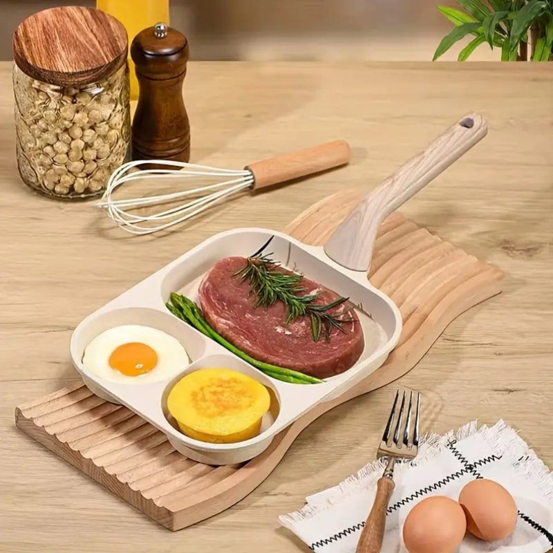 Non Stick Aluminum Skillet Induction Gas Range Compatible Ideal For Eggs Steaks 0