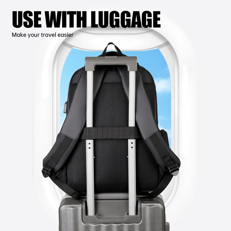 Business Backpack for Men Large Capacity Computer Bag Lightweight Travel Backpack for Students & Professionals