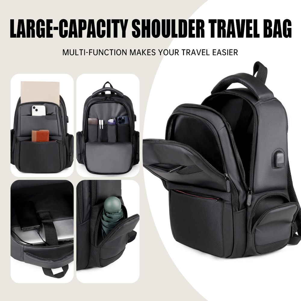 Business Backpack for Men Large Capacity Computer Bag Lightweight Travel Backpack for Students & Professionals