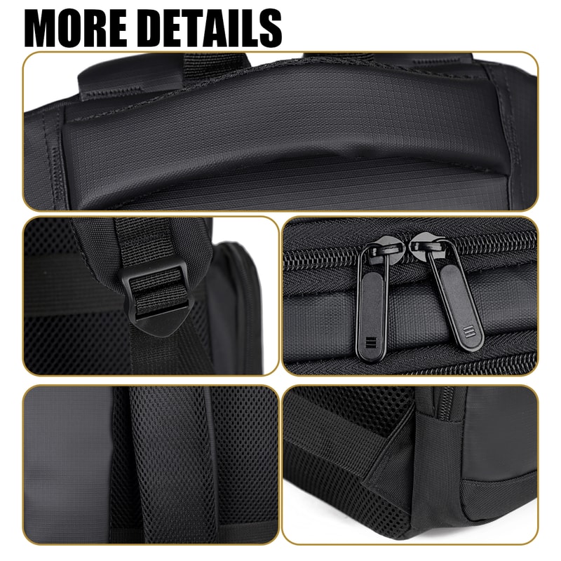 Business Backpack for Men Large Capacity Computer Bag Lightweight Travel Backpack for Students & Professionals