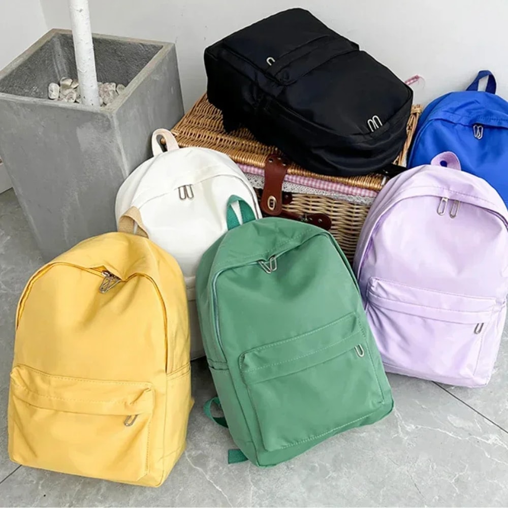 Waterproof Nylon Backpack For Women Stylish Travel School Bag For Teens 0
