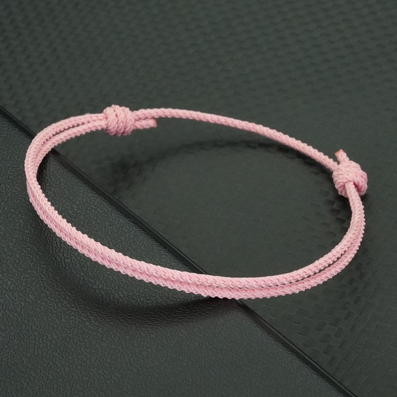 Handmade Double Layer Adjustable Rope Bracelet 4