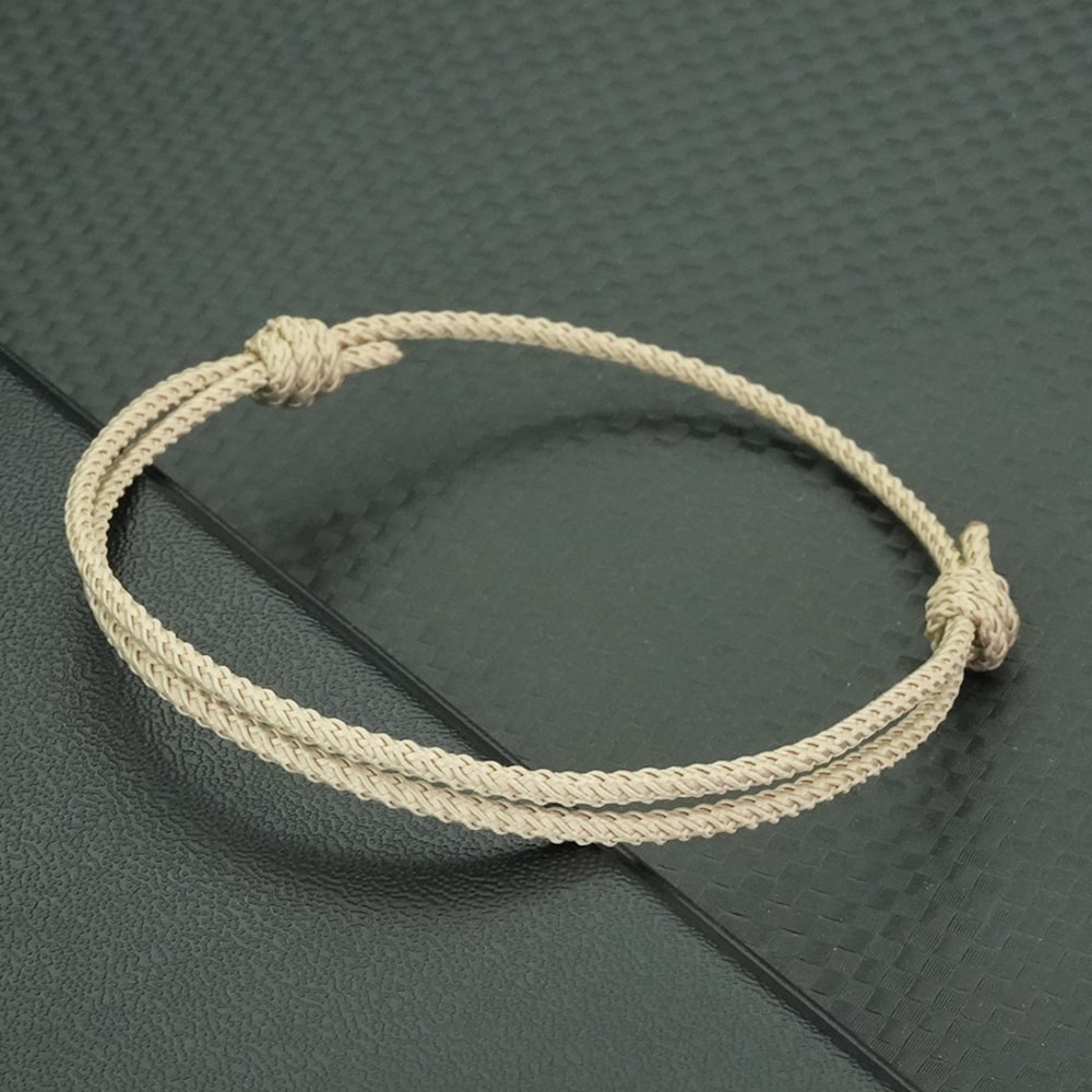 Handmade Double Layer Adjustable Rope Bracelet 5