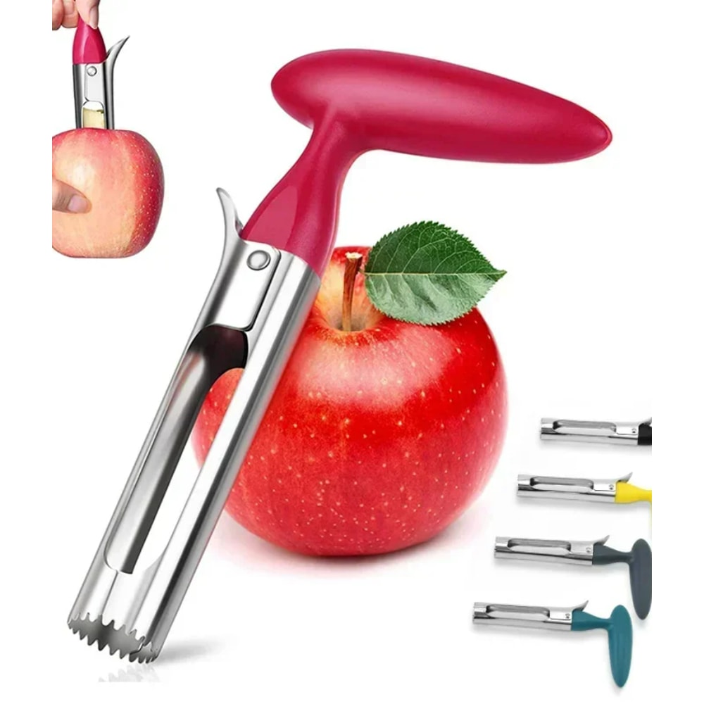 Premium Stainless Steel Apple Corer And Fruit Core Remover Tool With Ergonomic Non Slip Handle 0