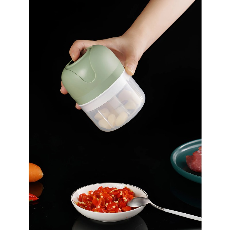 Mini Electric Garlic Chopper Portable Food Processor 3