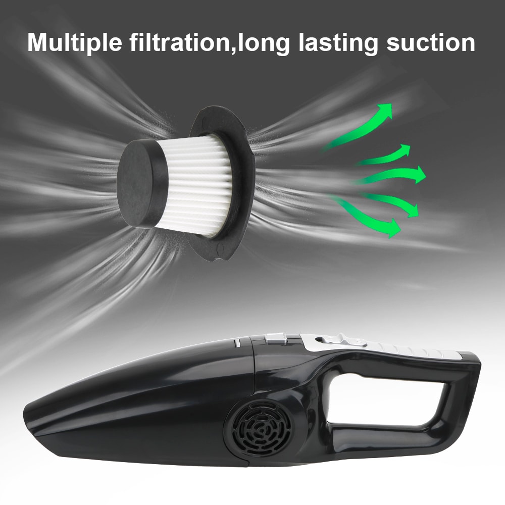 Portable High Suction Car Vacuum Wet and Dry Mini Handheld Cleaner