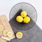 Modern Black Fruit Bowl Geometric Metal Wire Storage Basket for Kitchen Decor
