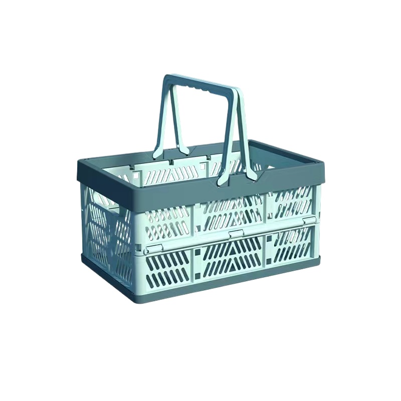 Foldable Picnic Basket & Collapsible Shopping Tote for Multi Purpose Home Storage