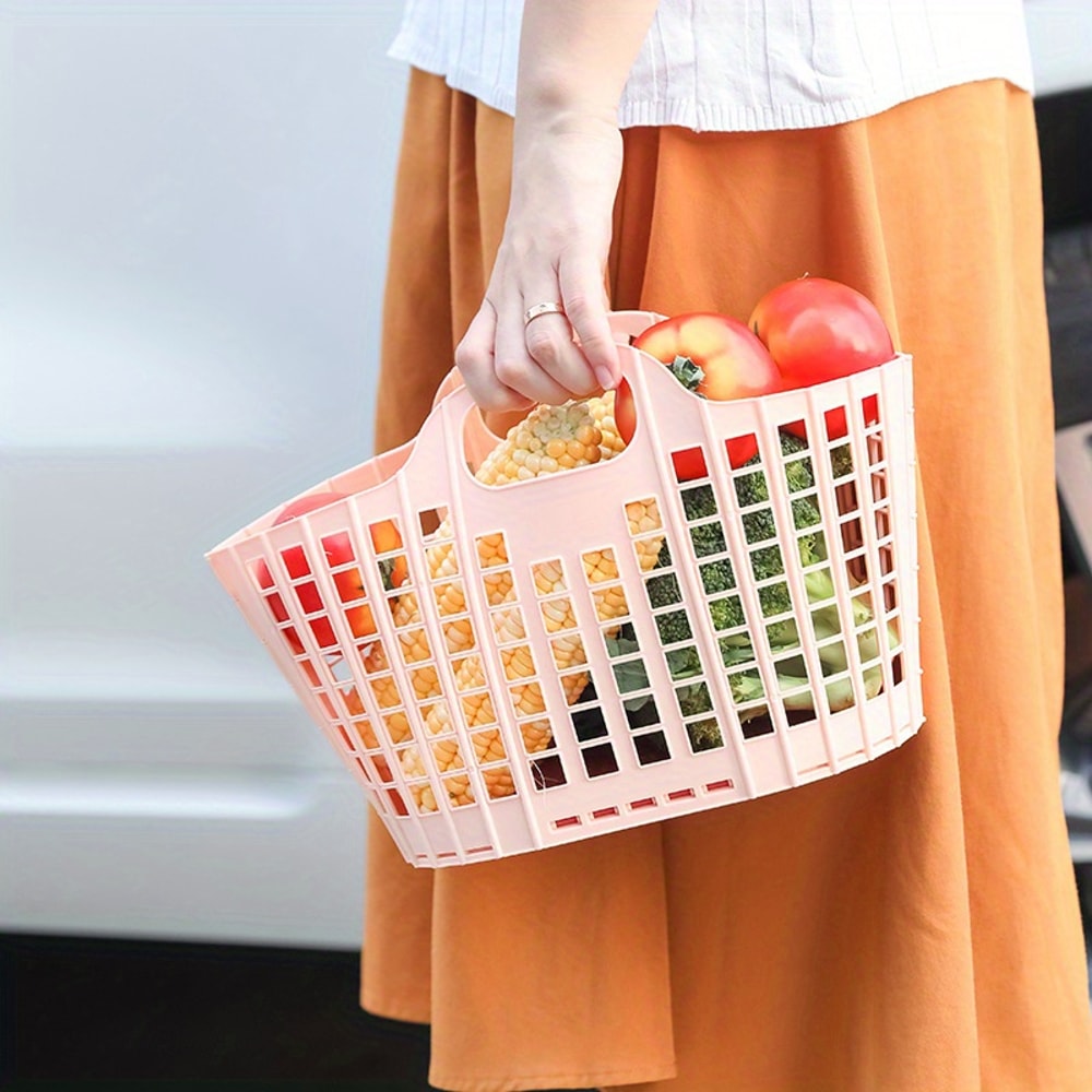 Portable Foldable Shower Caddy Basket Space Saving Dorm & Home Organizer