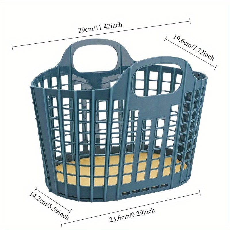 Portable Foldable Shower Caddy Basket Space Saving Dorm & Home Organizer