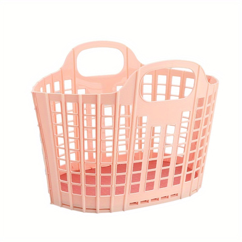 Portable Foldable Shower Caddy Basket Space Saving Dorm & Home Organizer
