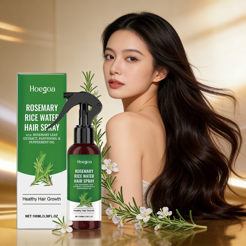 Rice Water Hair Growth Spray for Scalp Hydration Thickness & Strengthening Mist