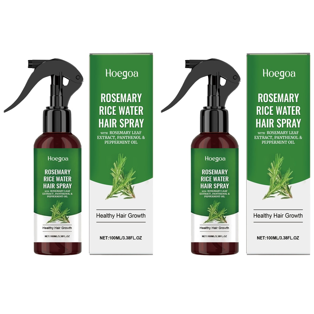Rice Water Hair Growth Spray for Scalp Hydration Thickness & Strengthening Mist