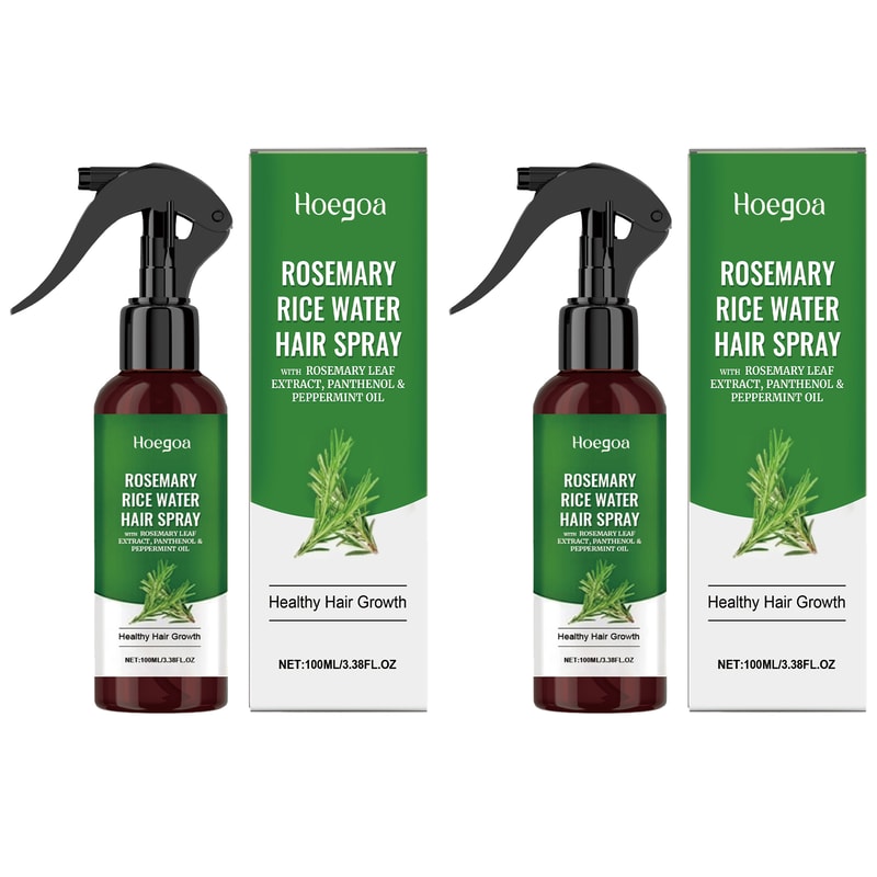 Rice Water Hair Growth Spray for Scalp Hydration Thickness & Strengthening Mist