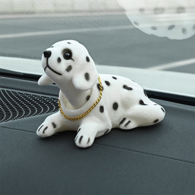 Shake Head Dog Ornament For Car Husky Beagle St Bernard Car Dashboard Decoration 6