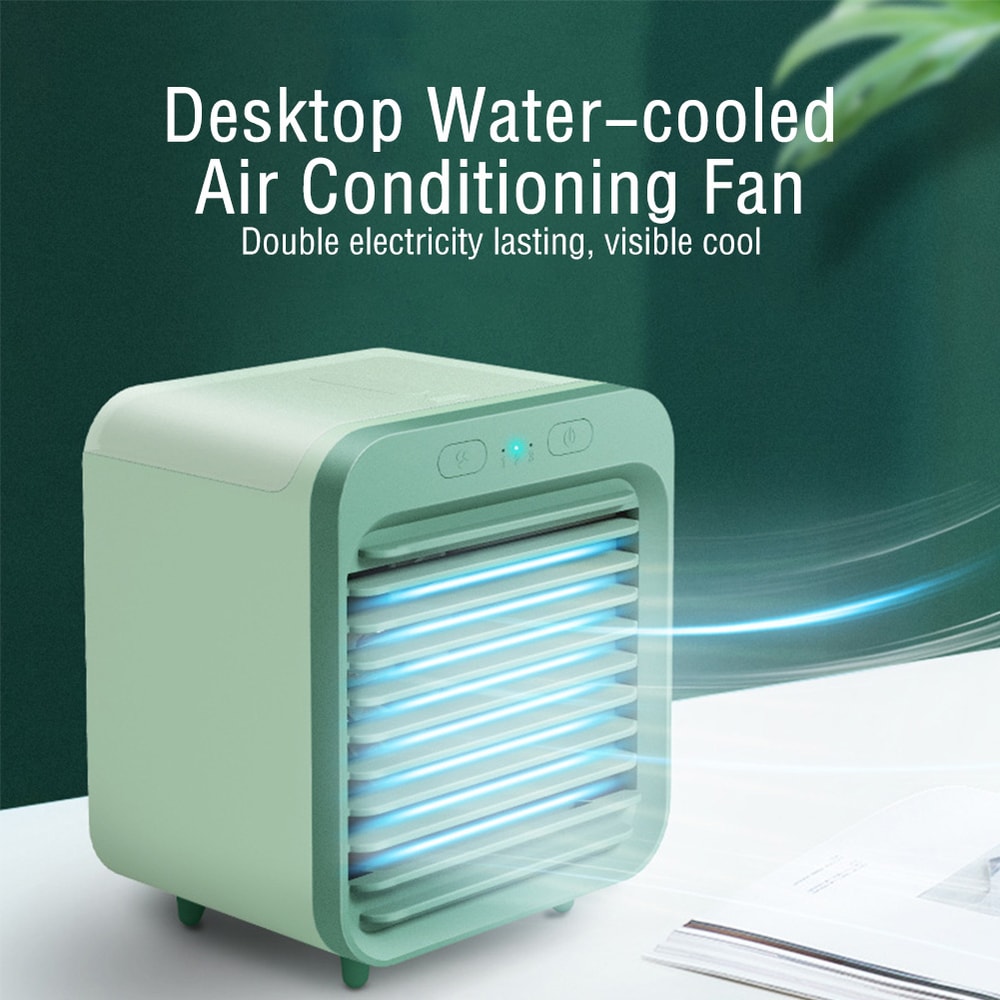 Portable USB Chargeable Mini Air Conditioner Cooling Fan Stay Cool Anywhere with Adjustable Speeds