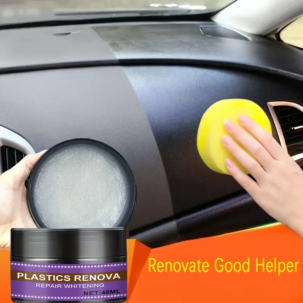 Plastic Repair and Polishing Wax for Automotive Surfaces Scratch Repair Anti Aging Cream for Tires & Interior Exterior