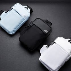 casual mens waterproof shoulder chest bag for outdoor sports and travel large capacity belt pouch for cycling and runn