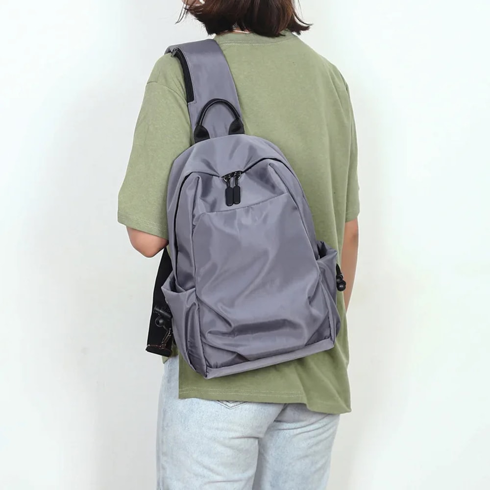 Mens Large Canvas Crossbody Chest Bag Oxford Cloth Designer Sling Bag For Casual Sports And Everyda 2