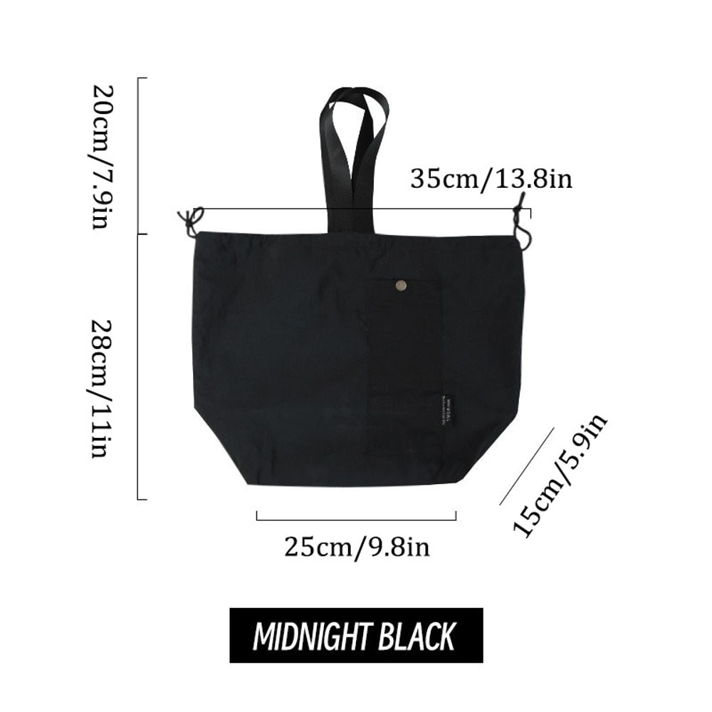 Waterproof Bento Box Bag With Thermal Storage Drawstring Closure Picnic Cooler Tote 6