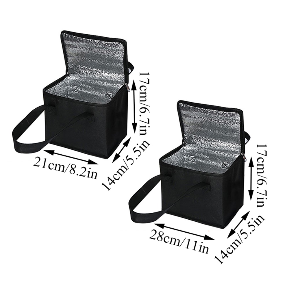 Insulated Lunch Cooler Bag Folding Thermal Picnic Food Carrier for Drinks & Snacks