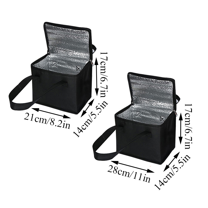 Insulated Lunch Cooler Bag Folding Thermal Picnic Food Carrier for Drinks & Snacks