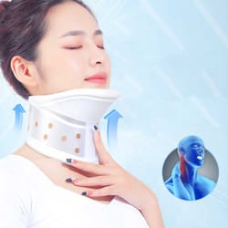 cervical neck brace with chin support for pain relief & correct neck support